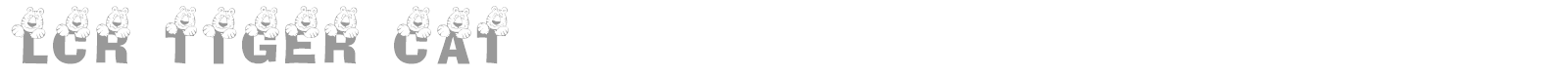 LCR Tiger Cat font preview